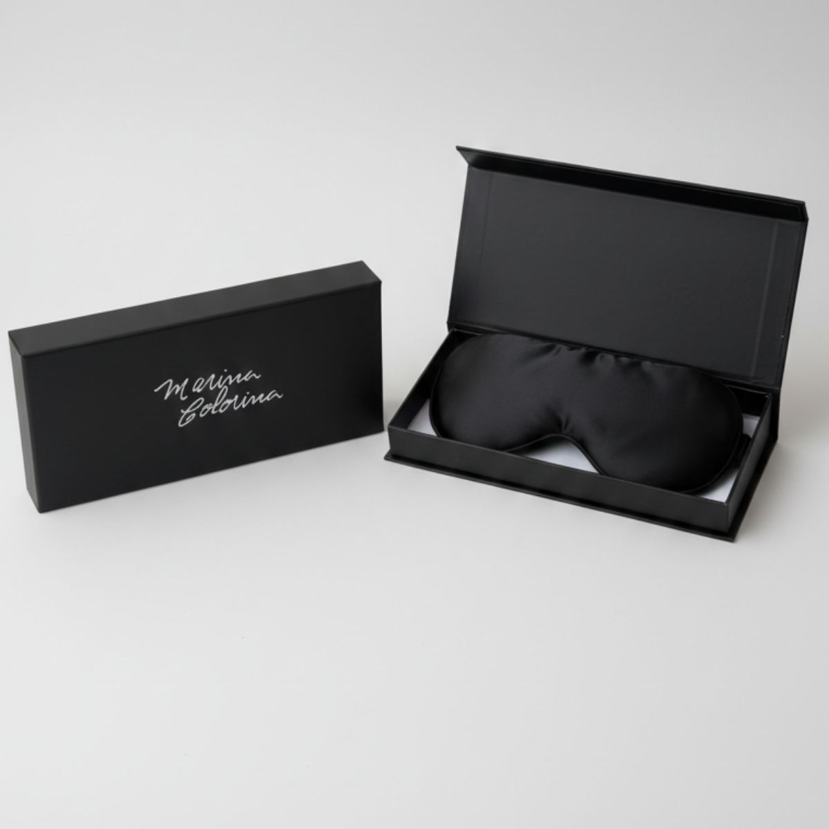 MARINA COLORINA - Antifaz de seda Mulberry 22 mm color negro