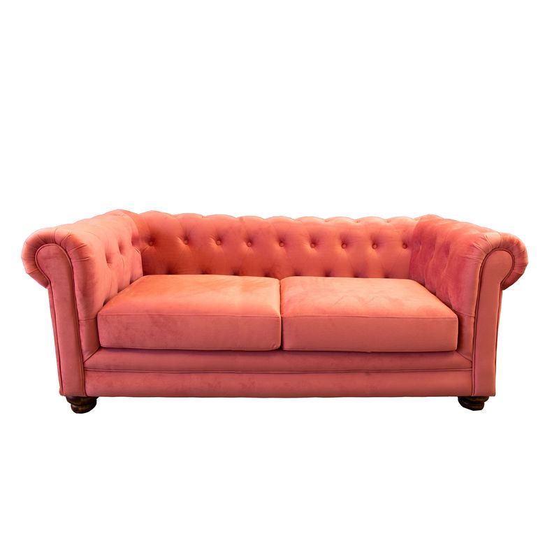 LATAM HOME - SOFA FLORENCIA 3C TELA VELVET PALO ROSA