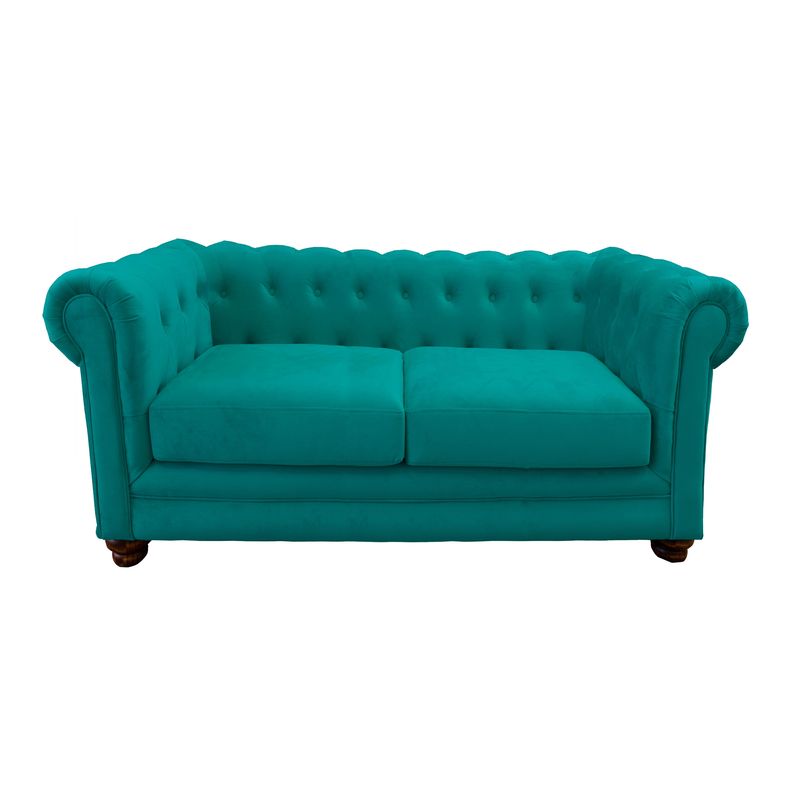 LATAM HOME - Sofá Latam Home Florencia Turquesa 3 Cuerpos Capitoné