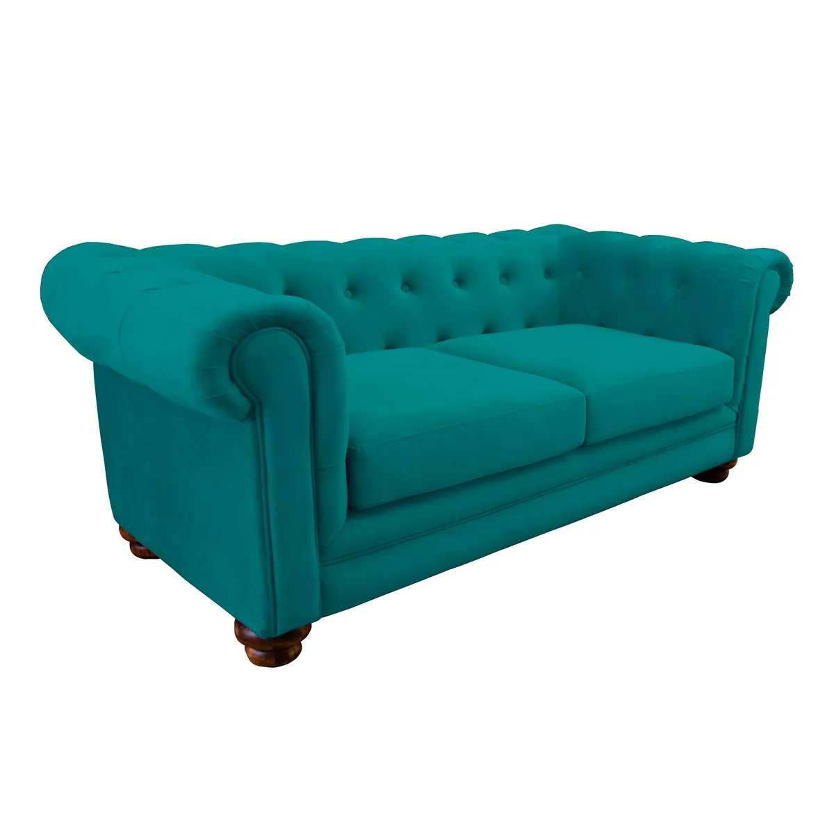 LATAM HOME - Sofá Latam Home Florencia Turquesa 3 Cuerpos Capitoné