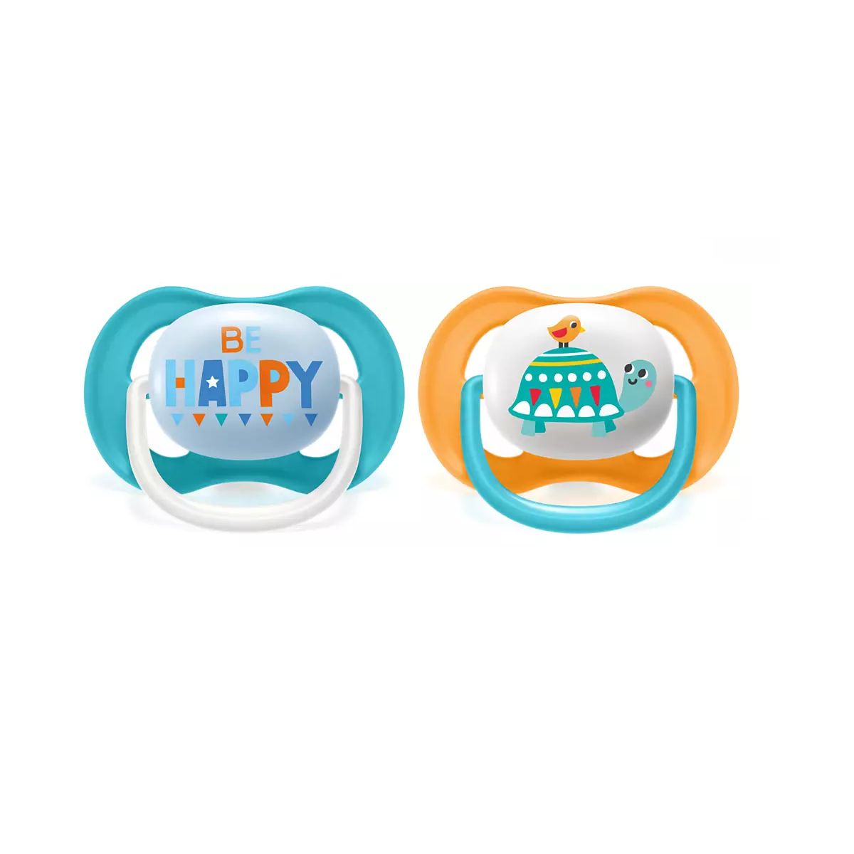 AVENT - Chupete Ultra Air Collection,  Happy/tortuga 6-18m sin BPA
