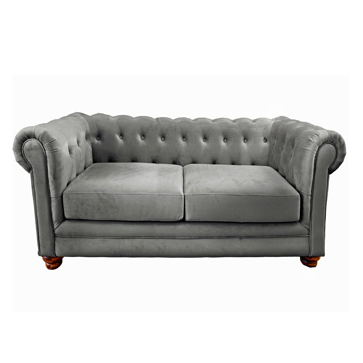 LATAM HOME - SOFA FLORENCIA 3C TELA VELVET GRIS