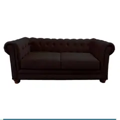 LATAM HOME - Sofá Florencia 3C Capitoné Chocolate
