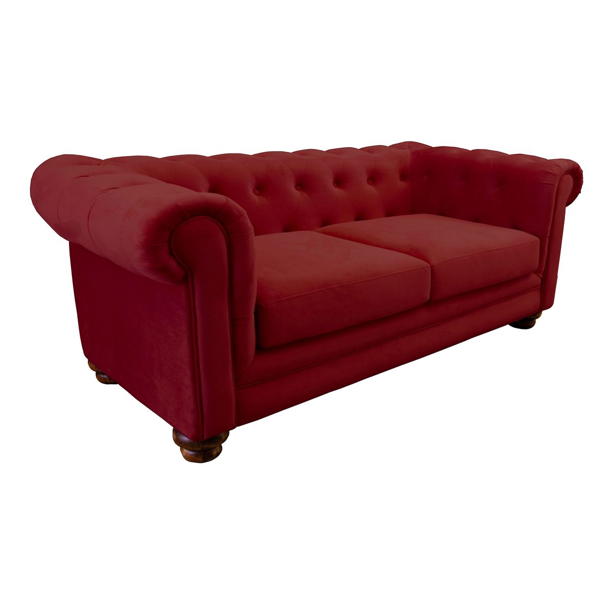 LATAM HOME - SOFA FLORENCIA 3C TELA VELVET BURDEO