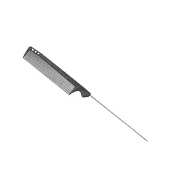 GENERICO - Peine De Carbón Profesional De Diente Fino Y Mango Metálico Olivia Garden