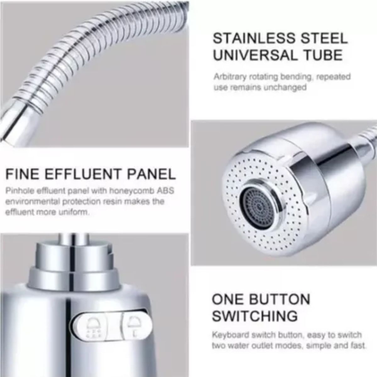 OEM - Ducha Cabezal Flexible Aireador Standar Lavaplato Baño