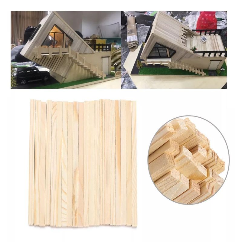 GENERICO - Madera De Balsa Palitos 150 X 10 X 10 Mm 10un…