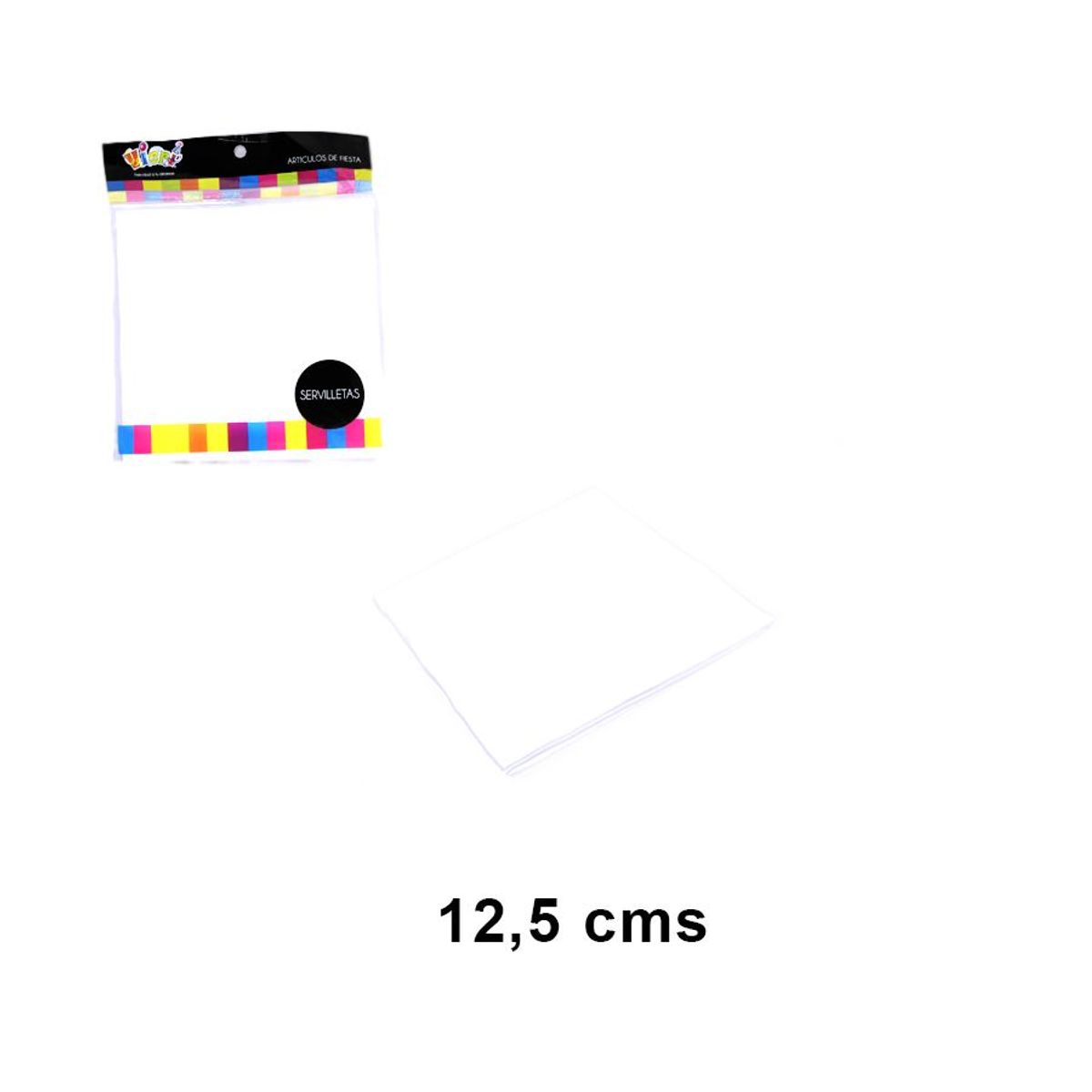 GENERICO - Set 12 servilletas grandes Blancas