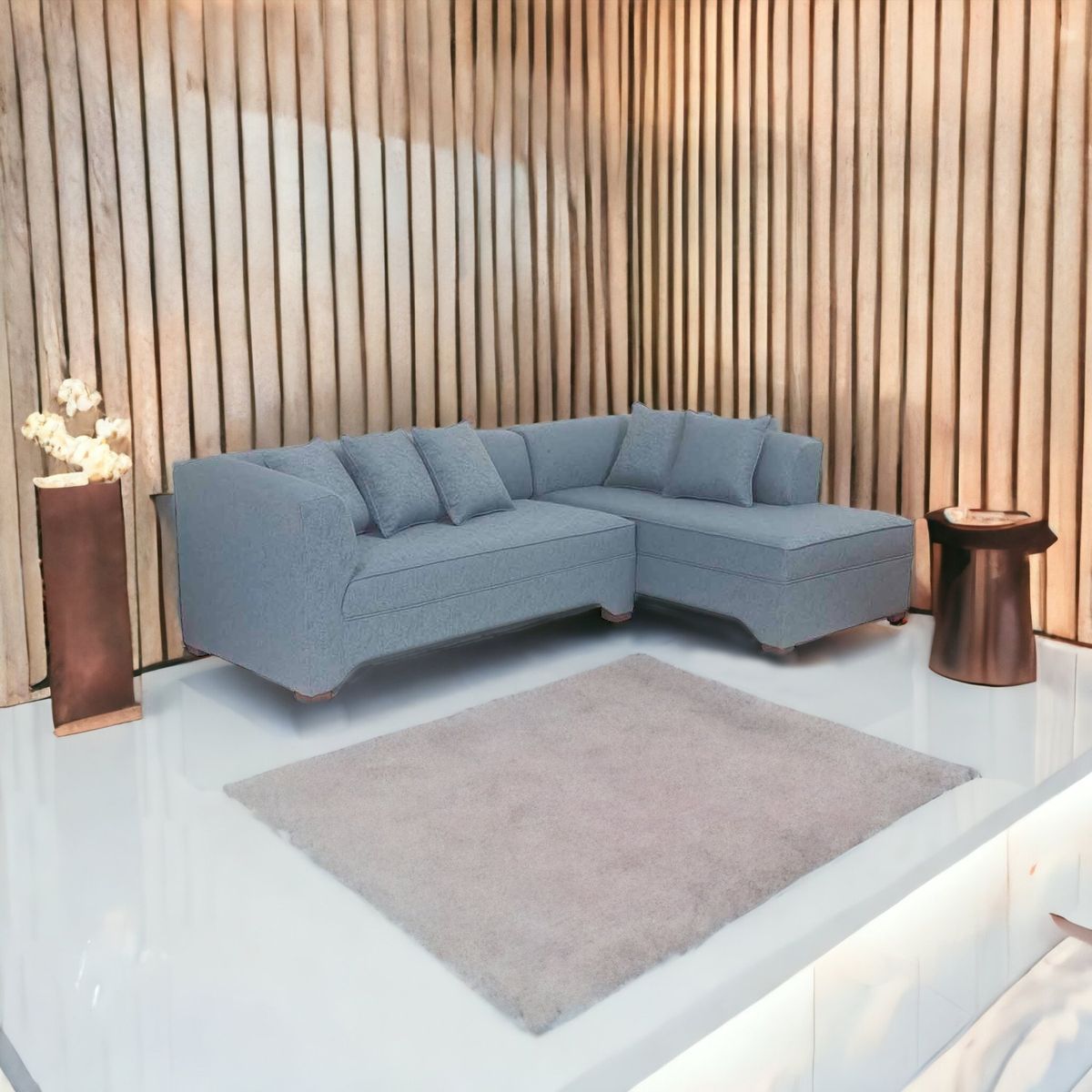 MUEBLES AMERICA - Seccional Metropolitan Derecho Lino Sidelli  Azul Claro