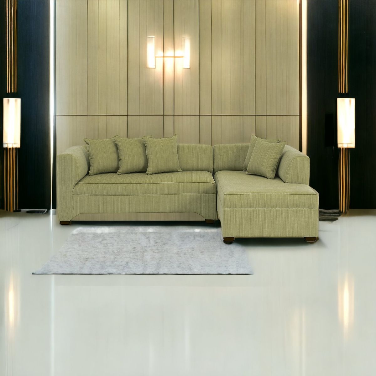 MUEBLES AMERICA - Seccional Metropolitan Derecho Chenille Verde