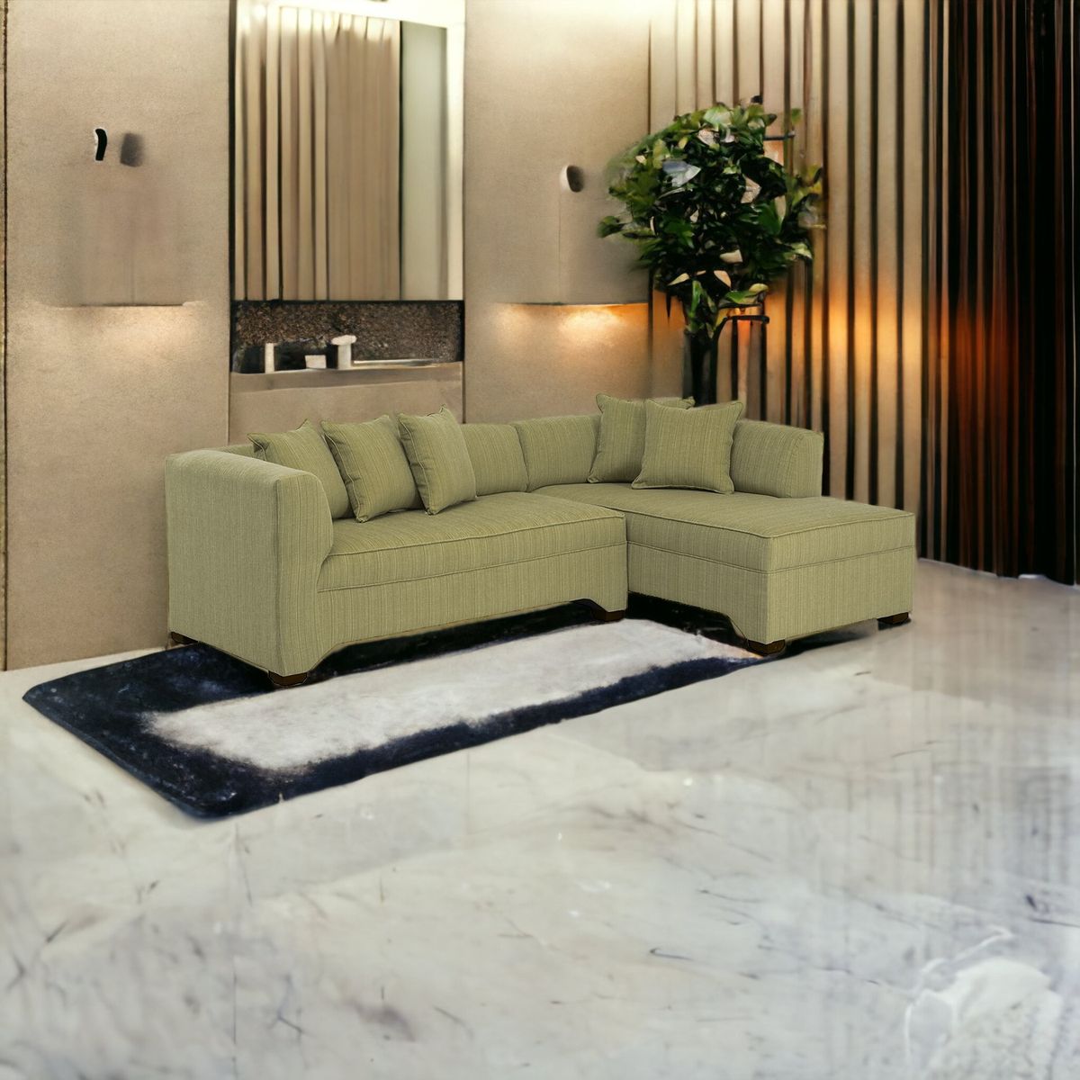 MUEBLES AMERICA - Seccional Metropolitan Derecho Chenille Verde