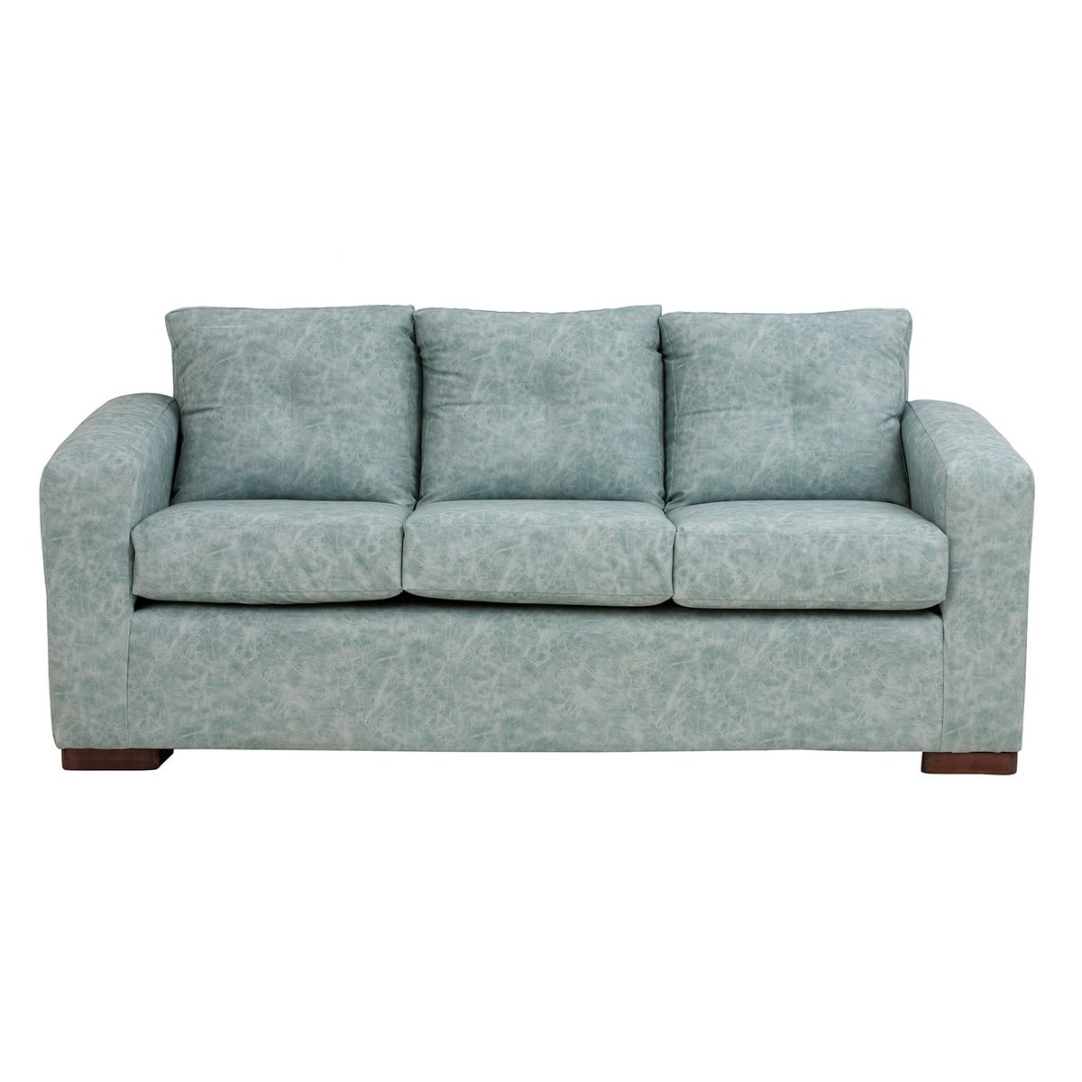 MUEBLES AMERICA - Living Franco 32 Cuero Auris Verde Agua