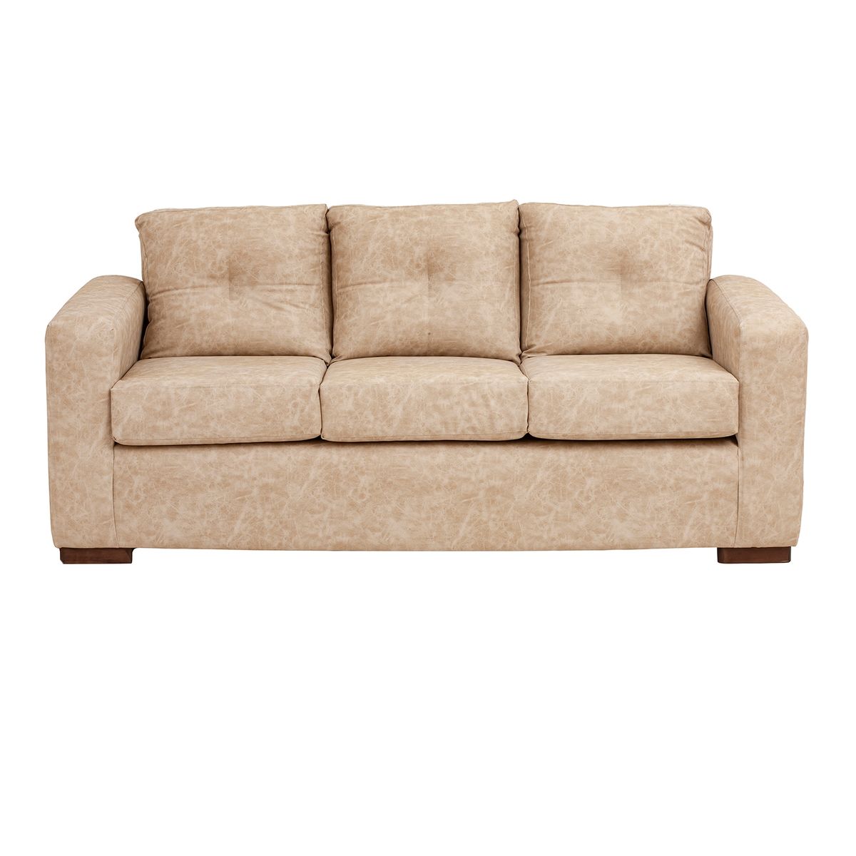 MUEBLES AMERICA - Living Franco 32 Cuero Auris Beige.