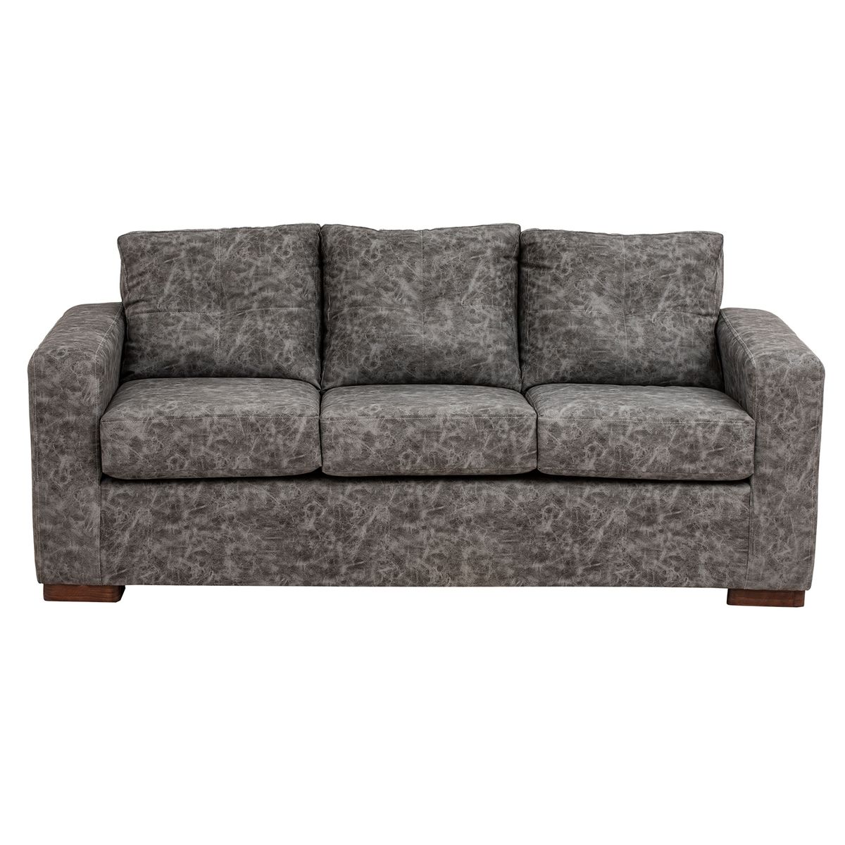 MUEBLES AMERICA - Living Franco 32 Cuero Auris Gris