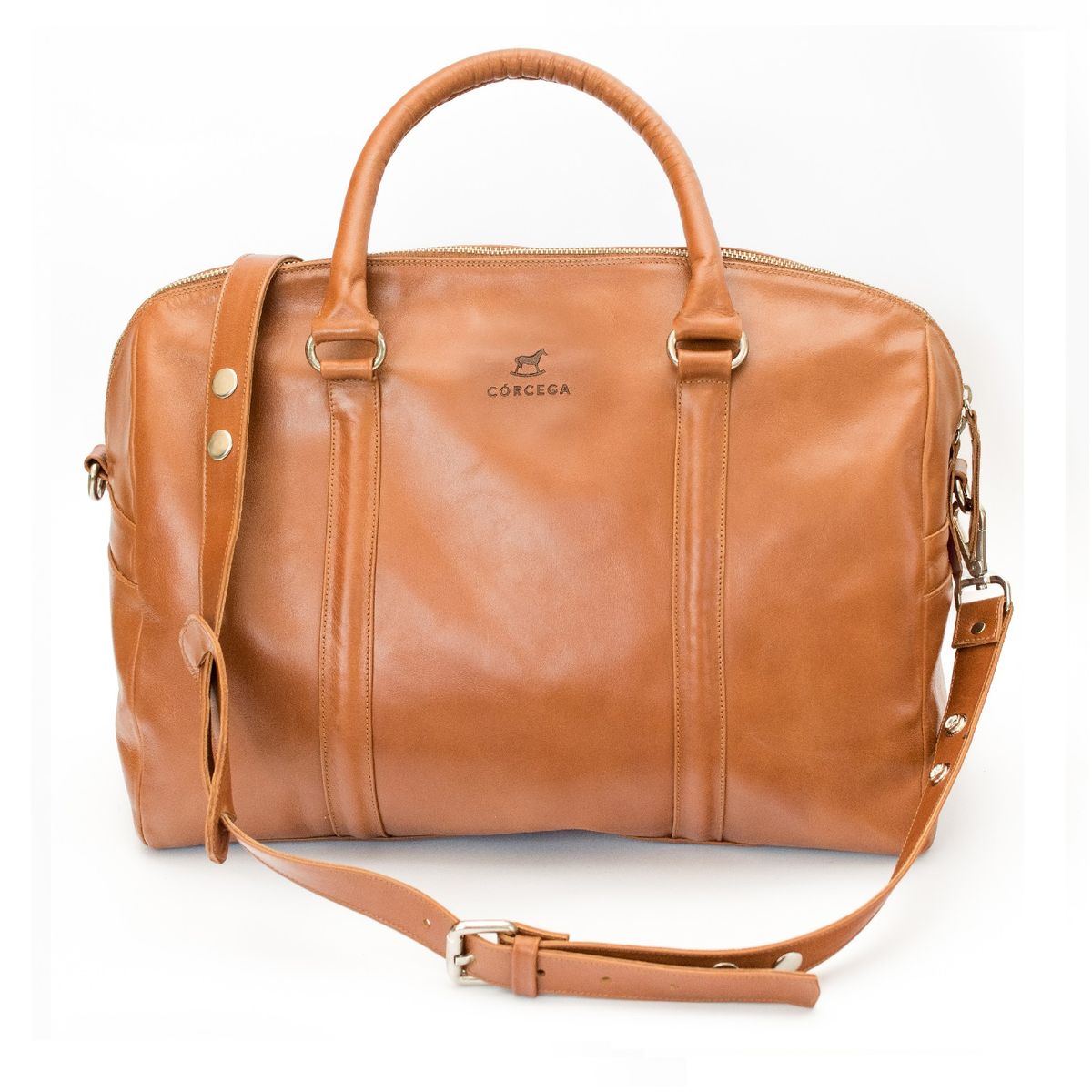 CORCEGA CUEROS - Bolso Cuero Artesanal Espacioso