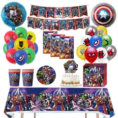 GENERICO - Pack Decoración Globos Cotillón Avengers Superheroes…