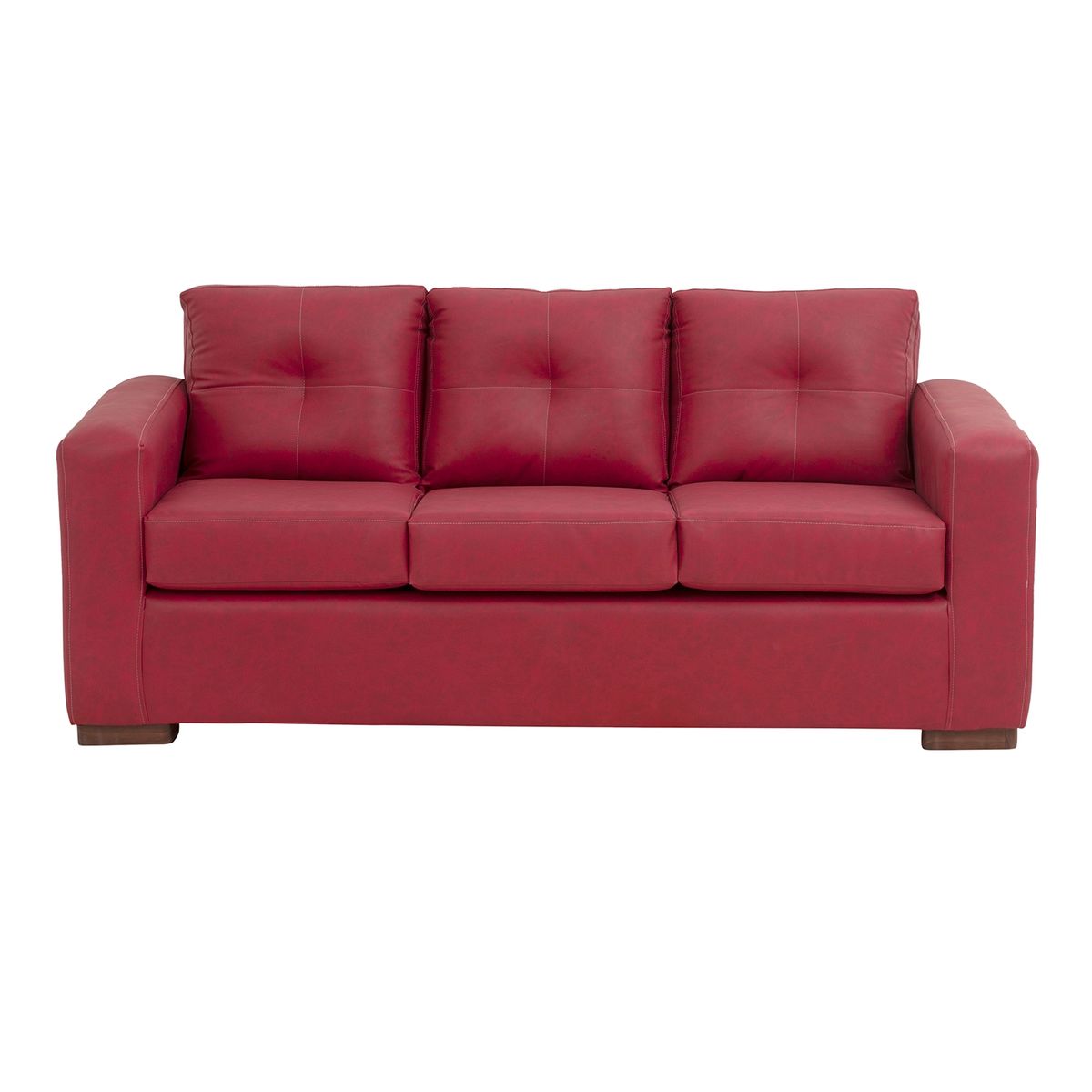 MUEBLES AMERICA - Living Franco 311 Cuero Auris Burdeo.