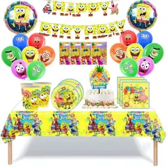 GENERICO - Pack Decoración Globos Cotillón Bob Esponja…