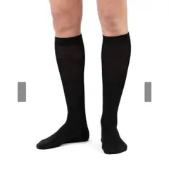GENERICO - Calcetín terapeútico hombre compresión 18-22 mmhg talla 4 negro