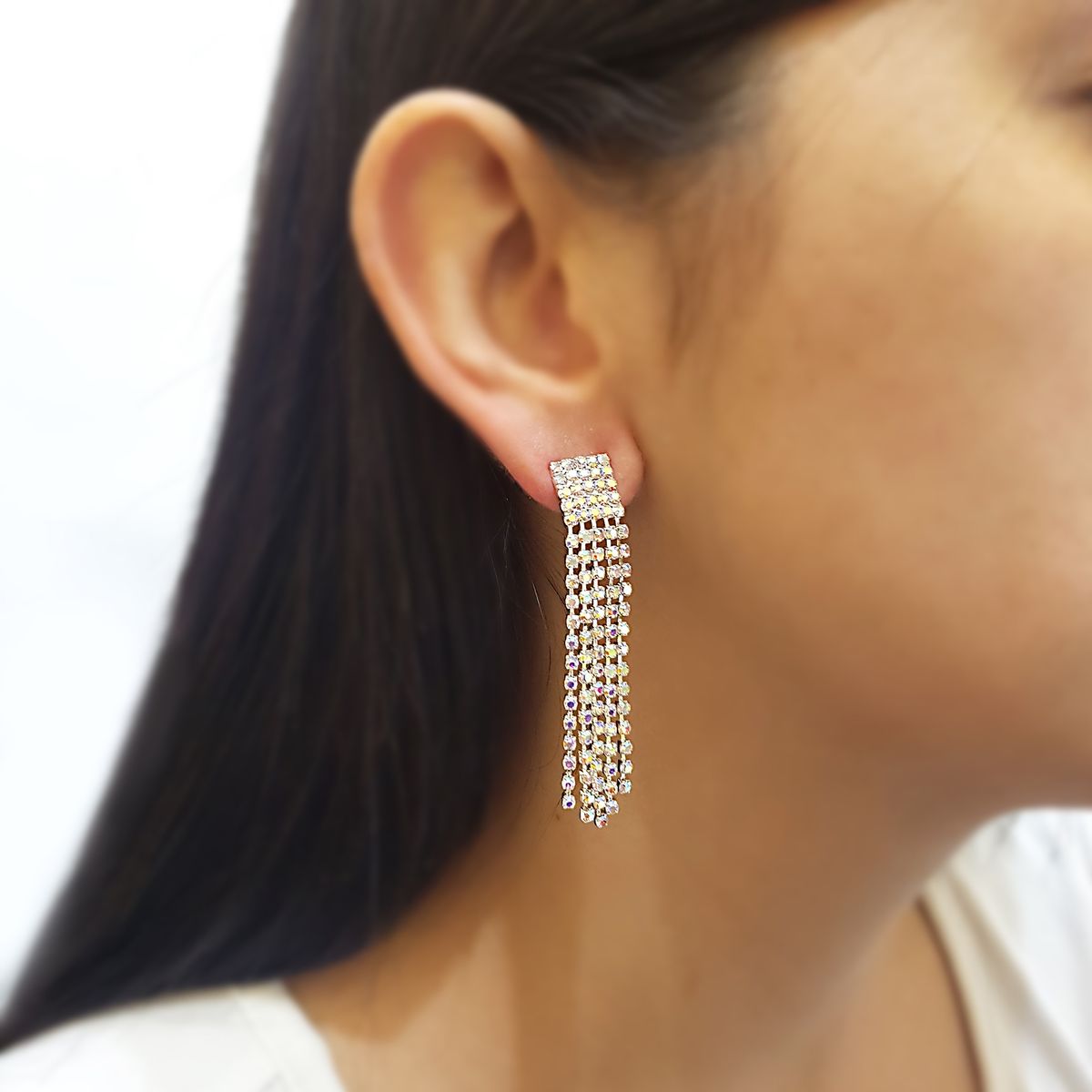 GENERICO - Aros De Fiesta En Fantasía Con Strass Roco