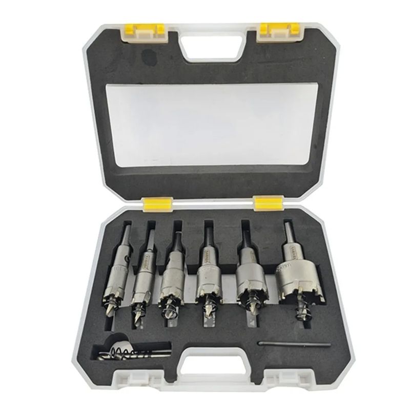 KAMASA - Kit Juego Broca Copa Tct Punta De Carburo Para Metal 6pcs Km