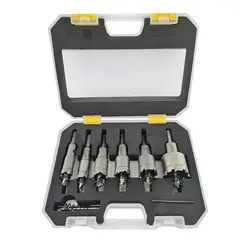 KAMASA - Kit Juego Broca Copa Tct Punta De Carburo Para Metal 6pcs Km