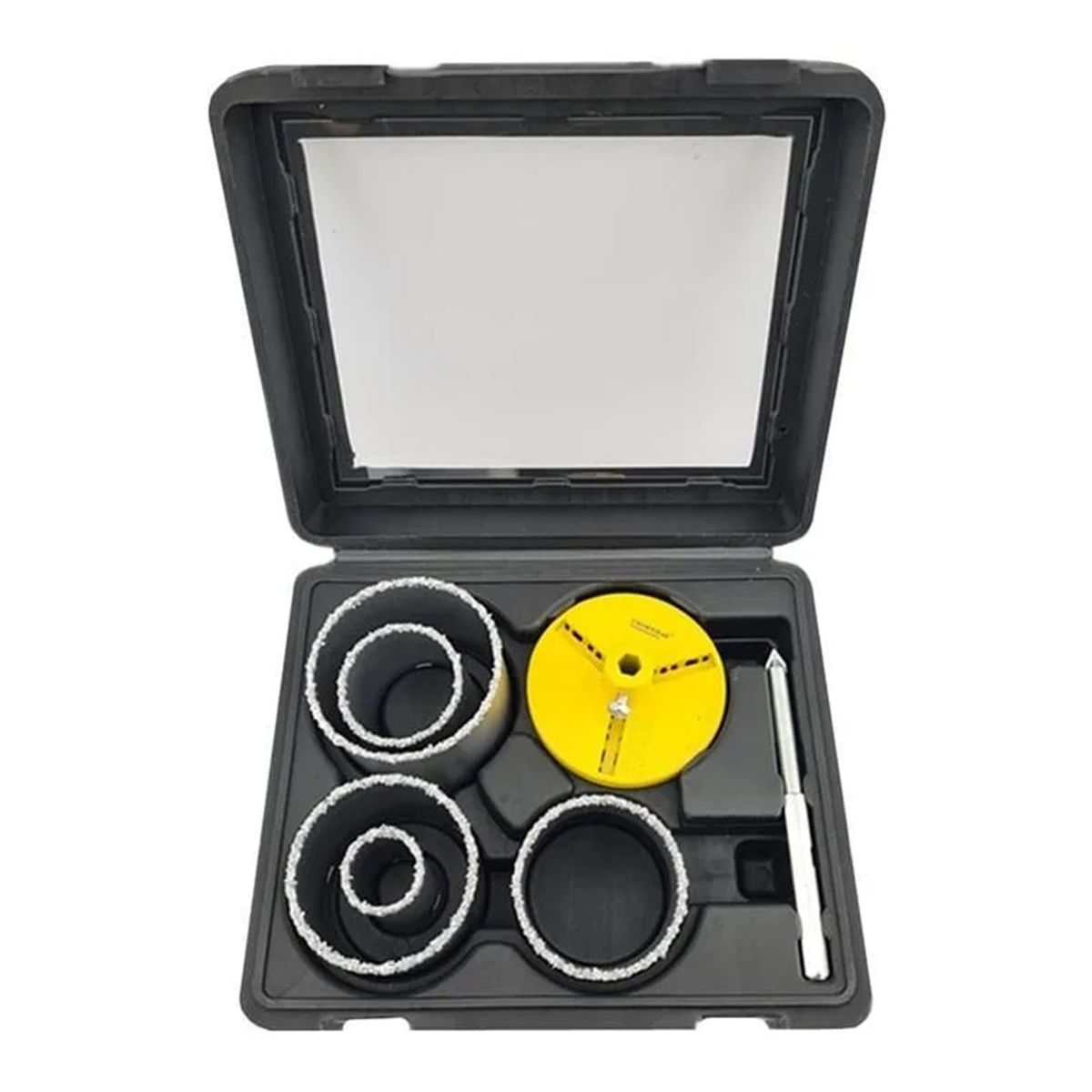 GENERICO - Kit Set Juego Broca Sierra Copa Diamantada 7 Pieza Crownman