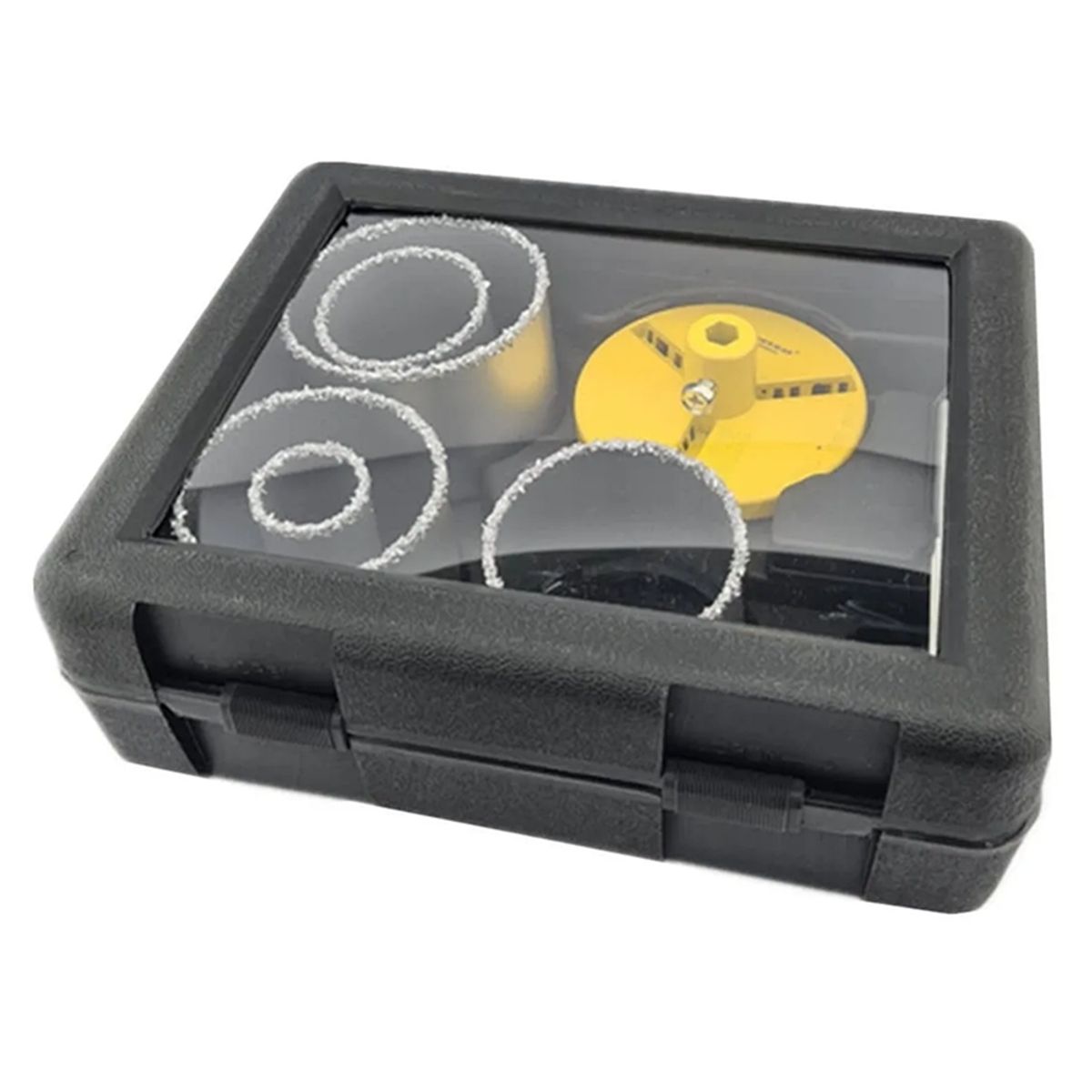 GENERICO - Kit Set Juego Broca Sierra Copa Diamantada 7 Pieza Crownman