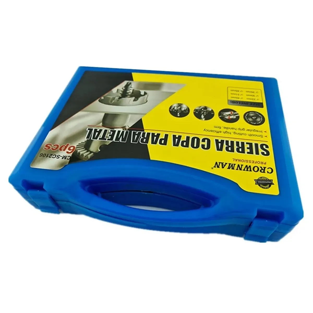 GENERICO - Kit Set Juego De Brocas Para Metal 6 Piezas Crownman