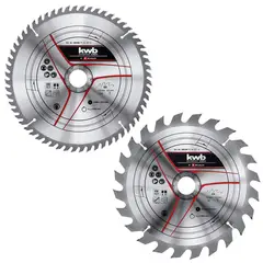 KWB - Pack 2 Disco Banco Sierra 250x30mm 24-60 Dientes 589305