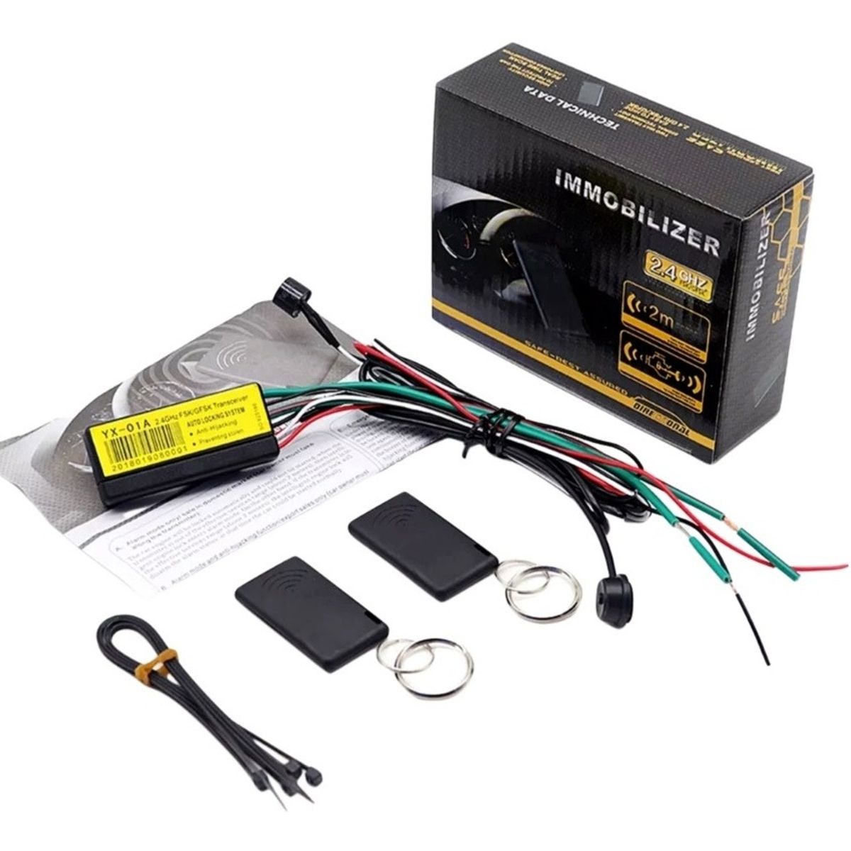 GENERICO - Inmovilizador Antiportonazo Auto Moto Antirrobo