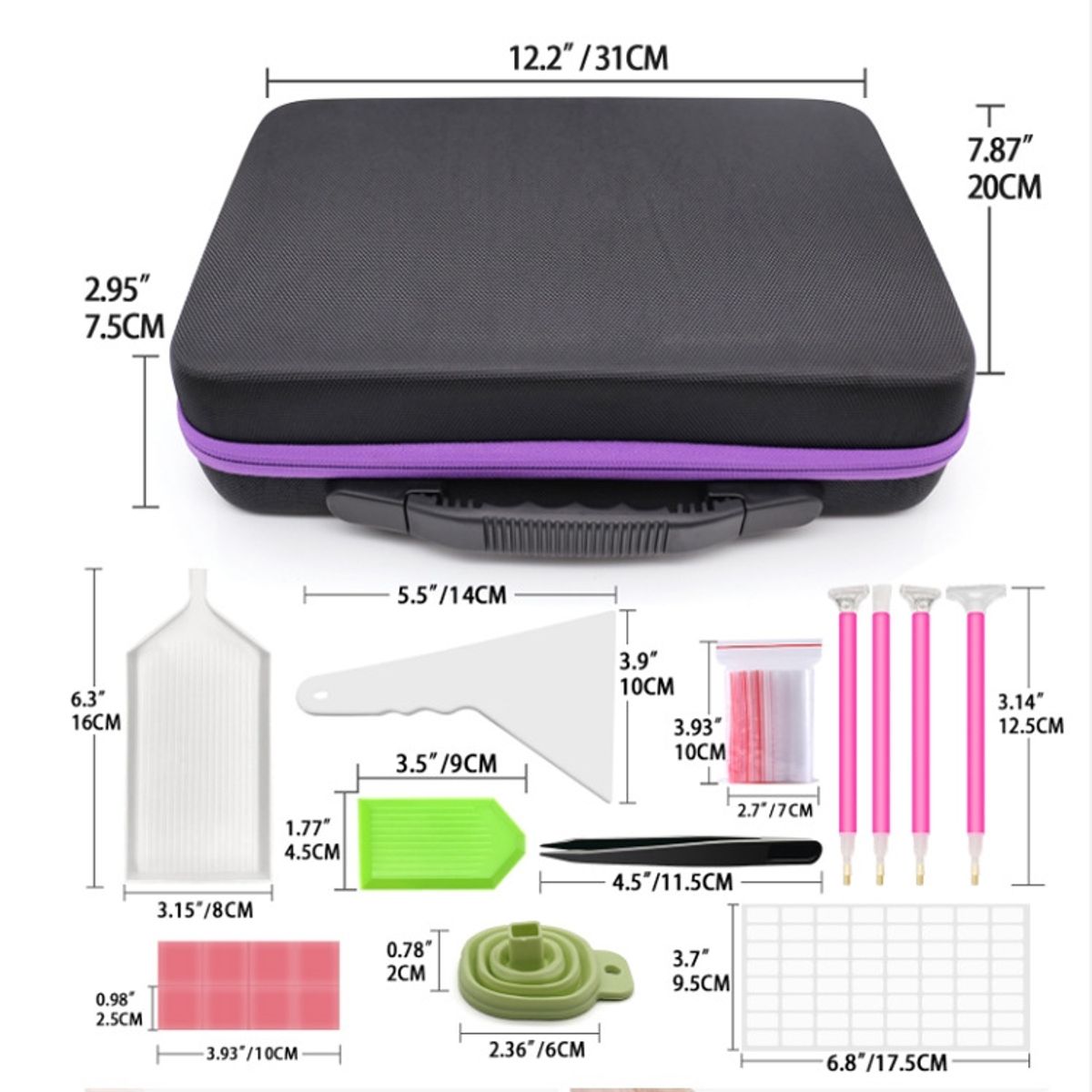 KUANGYE - Maleta Almacenamiento Y Accesorios Diamond Painting