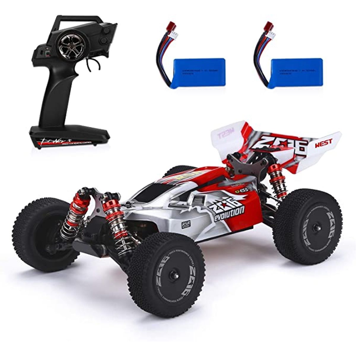 WLTOYS - Auto a control remoto "WLTOYS 144001" - 60 km/h (3 Baterías)