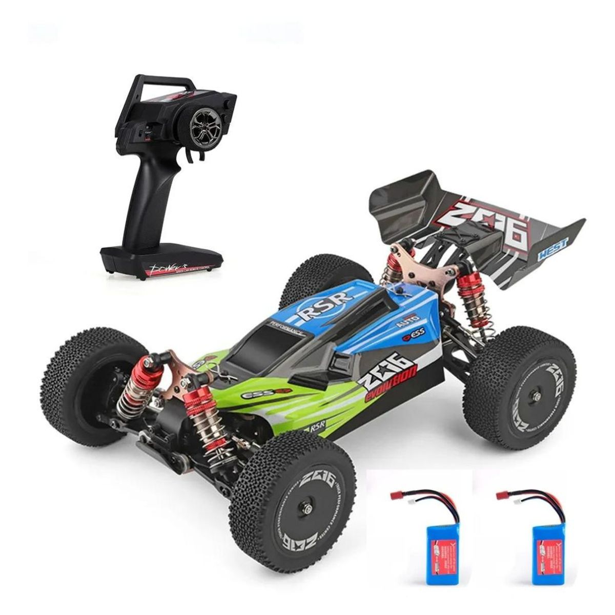 WLTOYS - Auto a control remoto "WLTOYS 144001" - 60 km/h (3 Baterías)