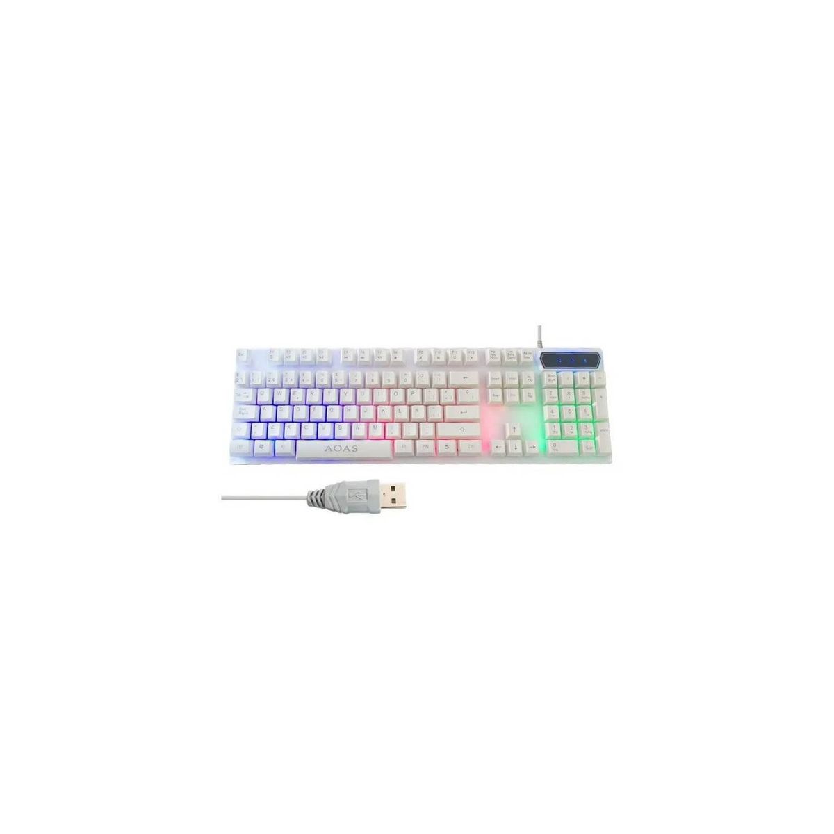 GENERICO - Kit Teclado y Mouse Gamer Retroiluminado M-400 AOAS.