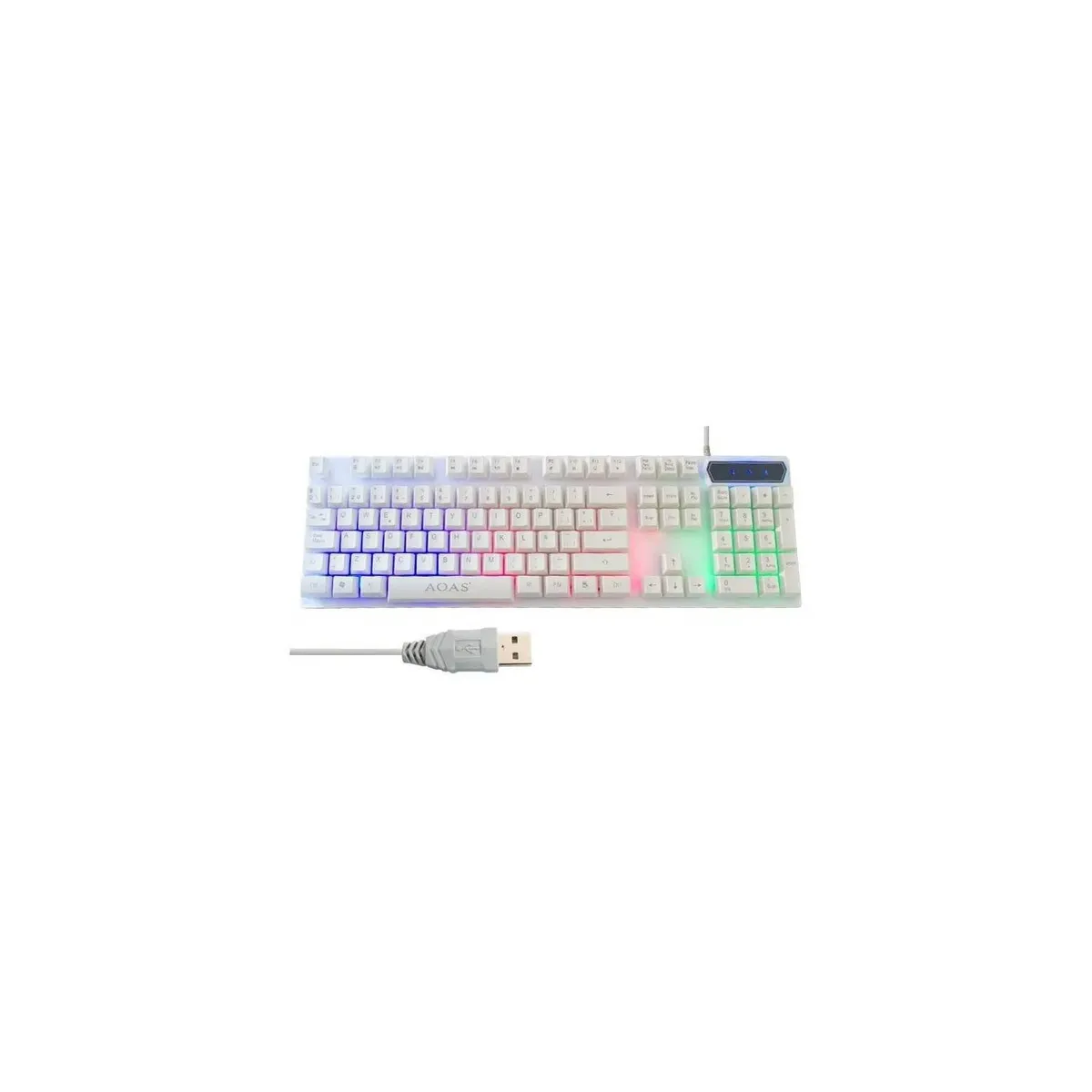 GENERICO - Kit Teclado y Mouse Gamer Retroiluminado M-400 AOAS.