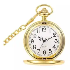 KUANGYE - Oro Reloj Bolsillo Con Colgante Para Trajes Peaky Blinders