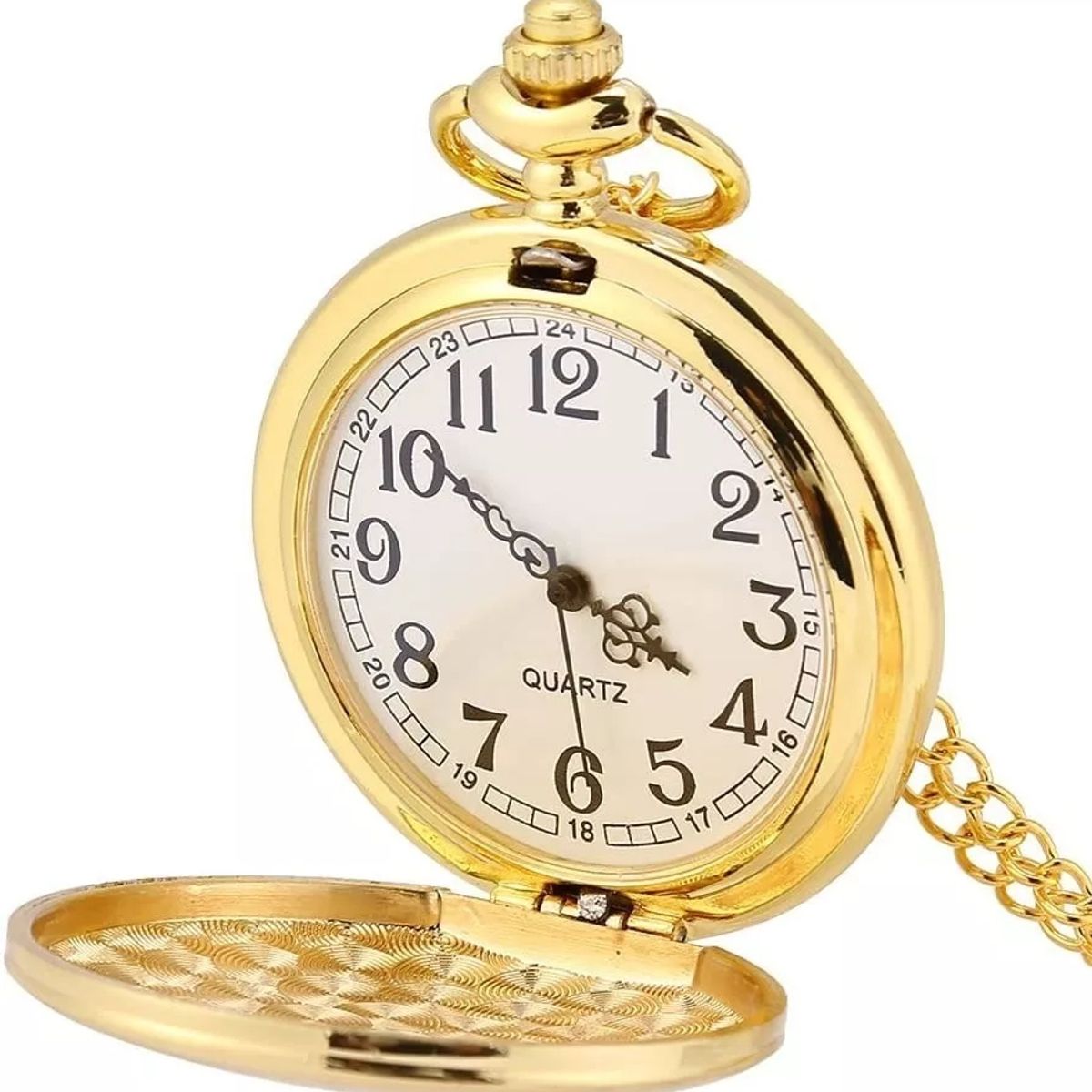 KUANGYE - Oro Reloj Bolsillo Con Colgante Para Trajes Peaky Blinders