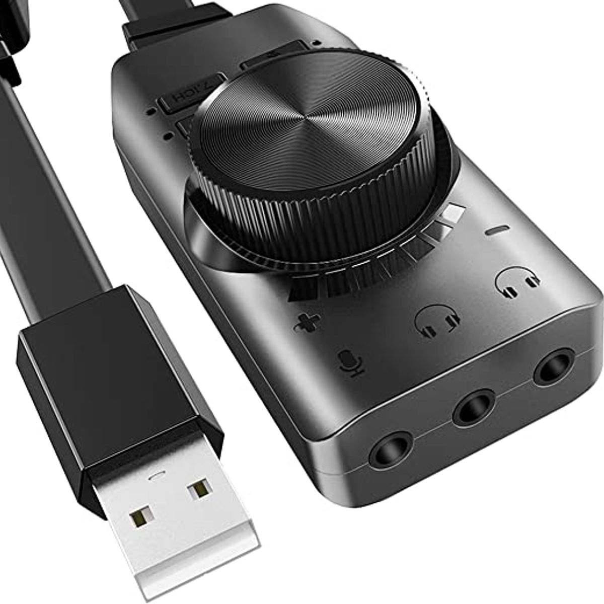 KUANGYE - Tarjeta De Sonido Usb Externa Audio 7.1 Con Cable Para Win10