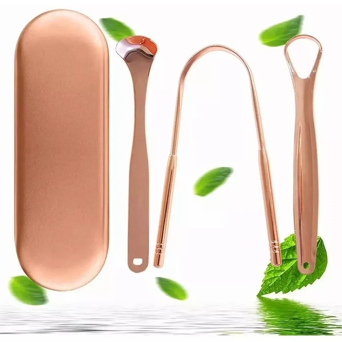 KUANGYE - Limpiador Lingual Oral Raspador De Lengua Acero Inoxidable