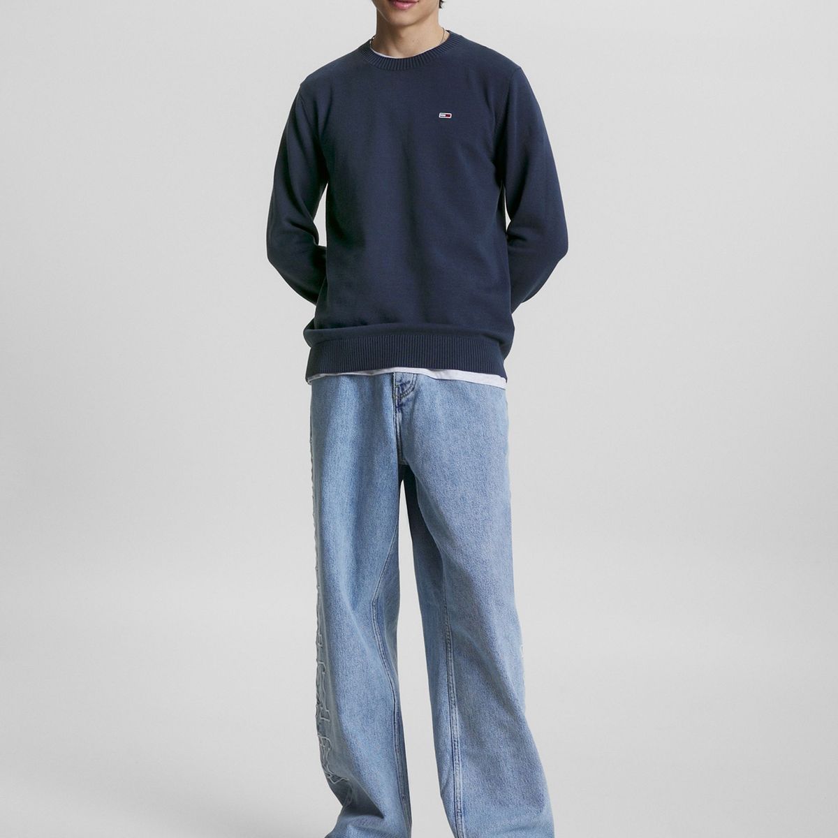 TOMMY HILFIGER - Sweater Essential Light Azul Tommy Jeans