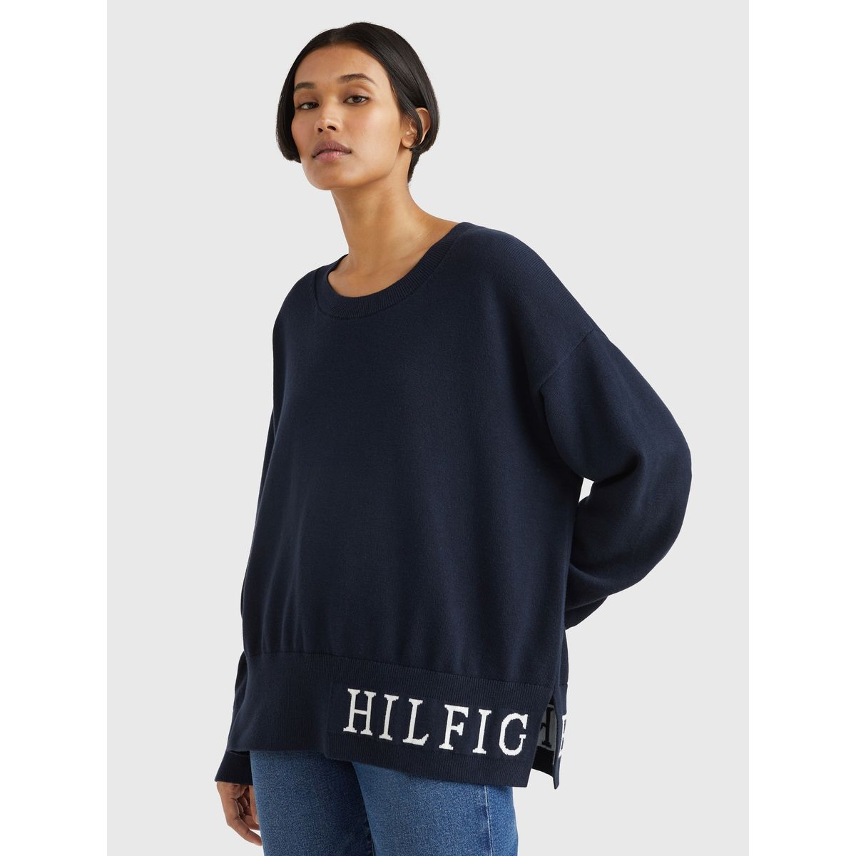 TOMMY HILFIGER - Sweater Graphic Logo Azul Tommy Hilfiger