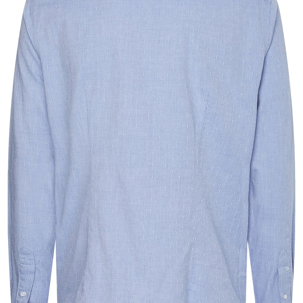 TOMMY HILFIGER - Camisa Oxford Dot Con Logo Celeste Tommy Hilfiger