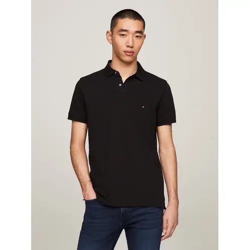 TOMMY HILFIGER - Polo Essential Regular Fit Negro