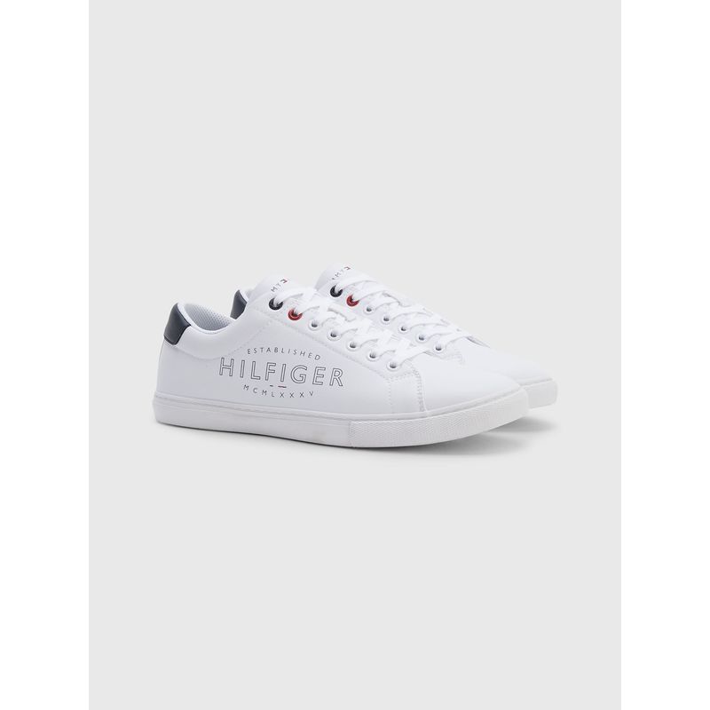 TOMMY HILFIGER - Zapatillas Logo Established 1985 Blanco Tommy Hilfiger