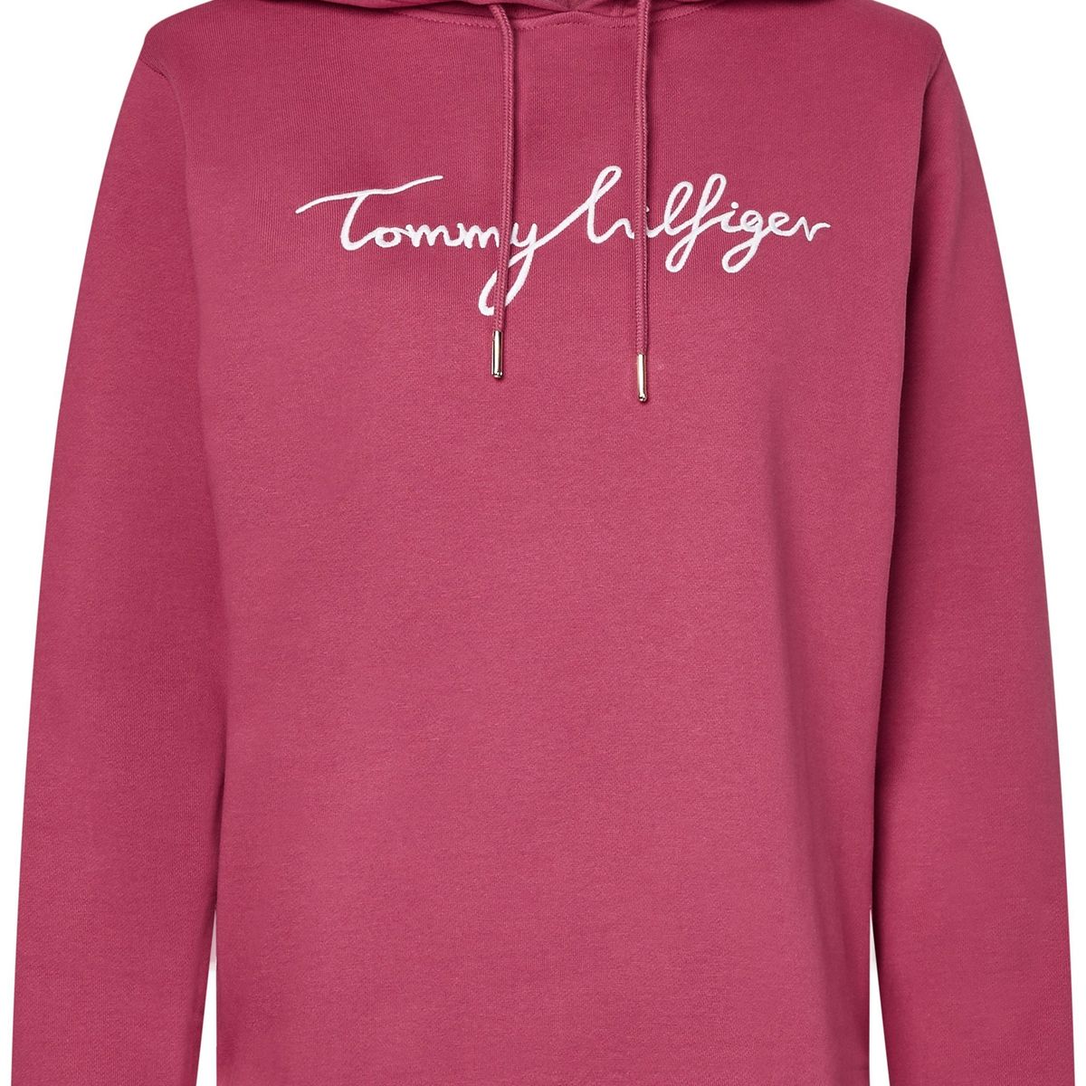 TOMMY HILFIGER - Polerón Hoodie Regular Fit Graphic Logo Fucsia Tommy Hilfiger