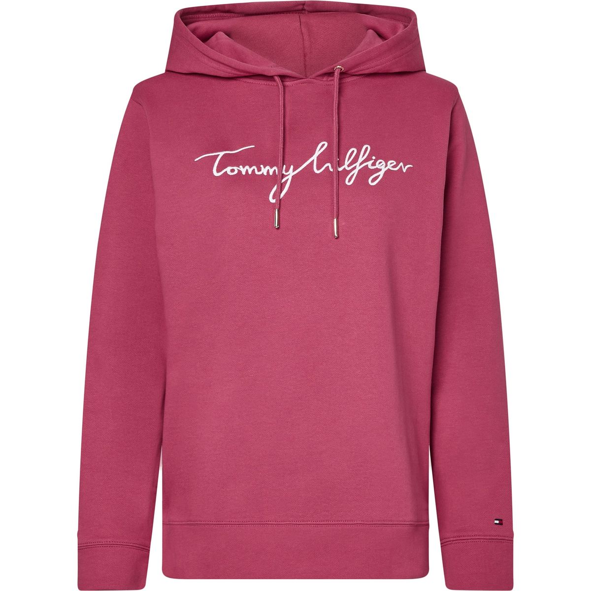 TOMMY HILFIGER - Polerón Hoodie Regular Fit Graphic Logo Fucsia Tommy Hilfiger