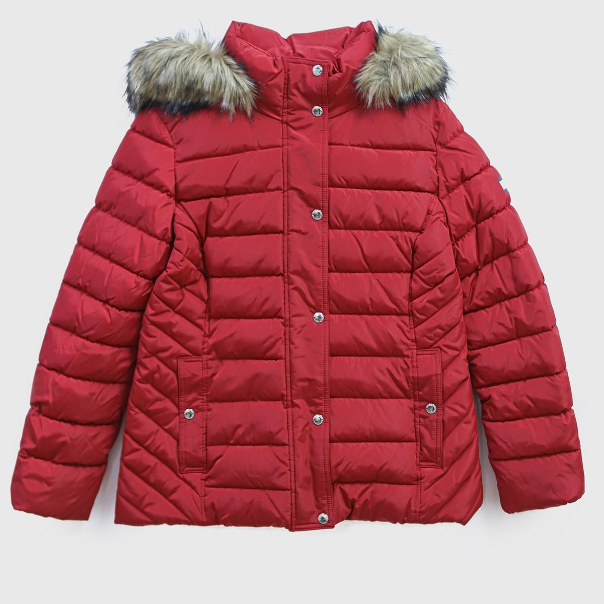 TOMMY HILFIGER - Parka Essential Hoodie Rojo Tommy Hilfiger