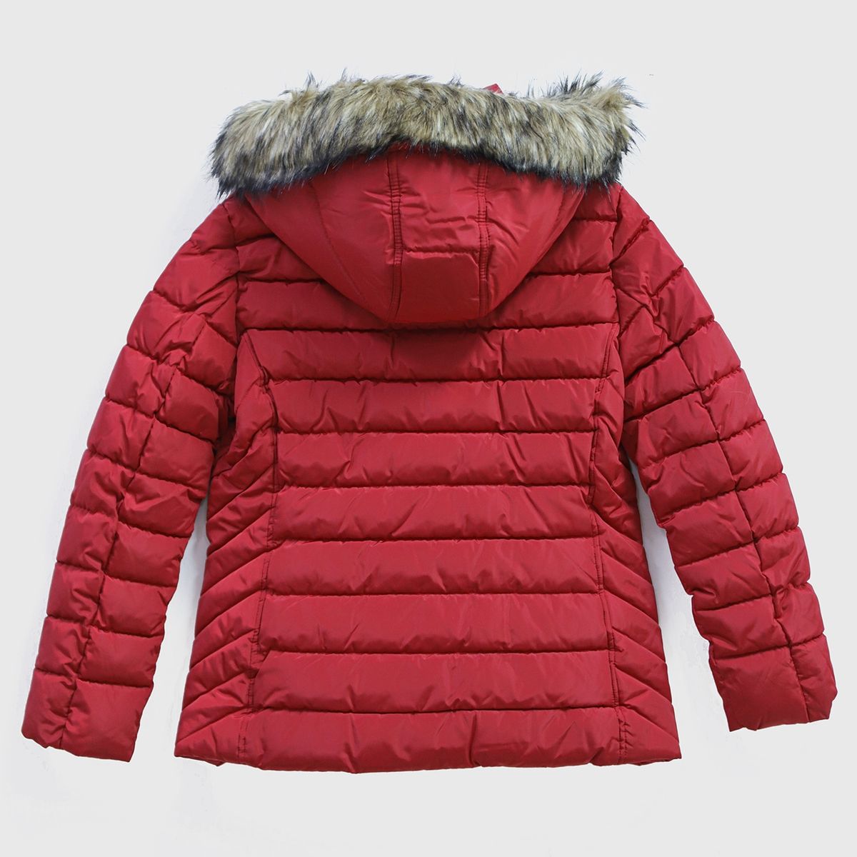 TOMMY HILFIGER - Parka Essential Hoodie Rojo Tommy Hilfiger