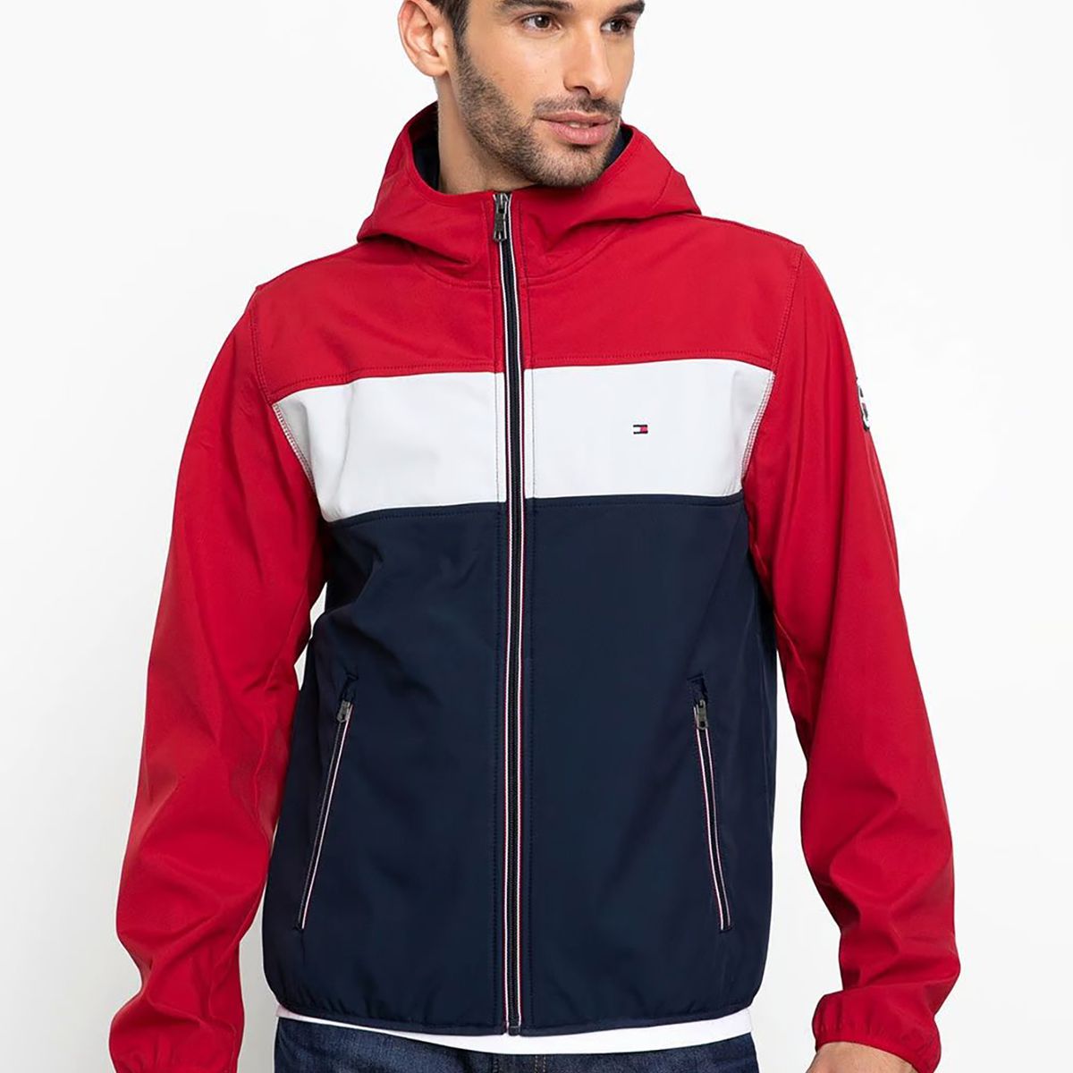 TOMMY HILFIGER - Chaqueta Hoodie Softshell Multicolor Tommy Hilfiger
